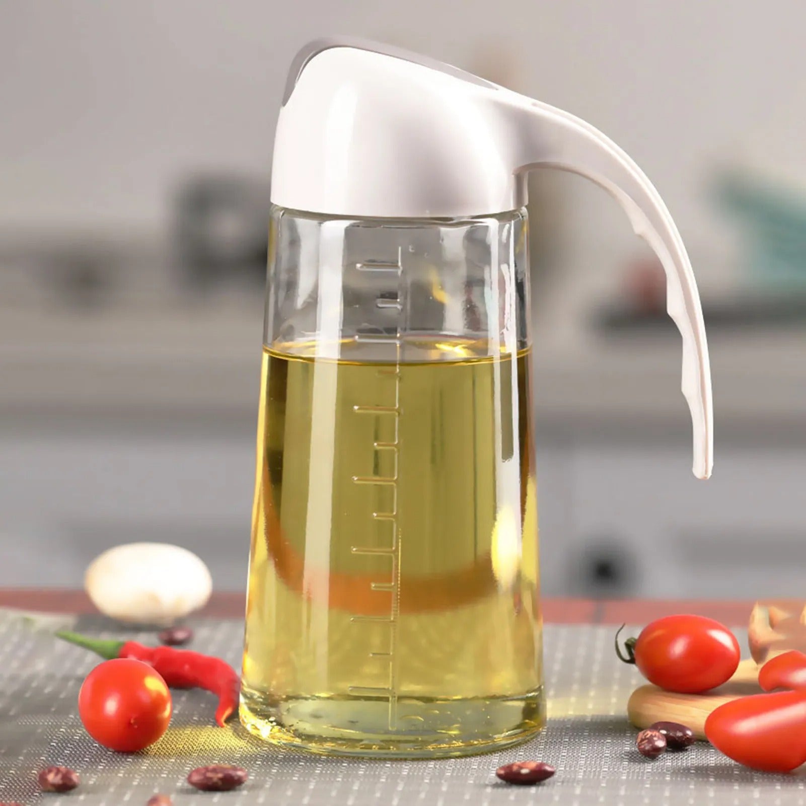 Glass Oil Bottle & Dispenser Jug Dual-purpose Oil Dispenser For Pouring And Spraying