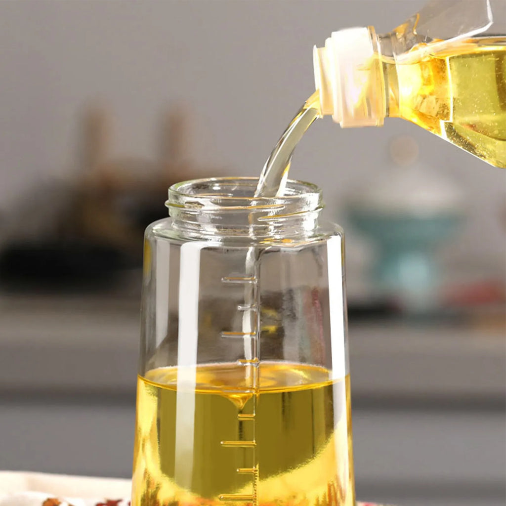 Glass Oil Bottle & Dispenser Jug Dual-purpose Oil Dispenser For Pouring And Spraying
