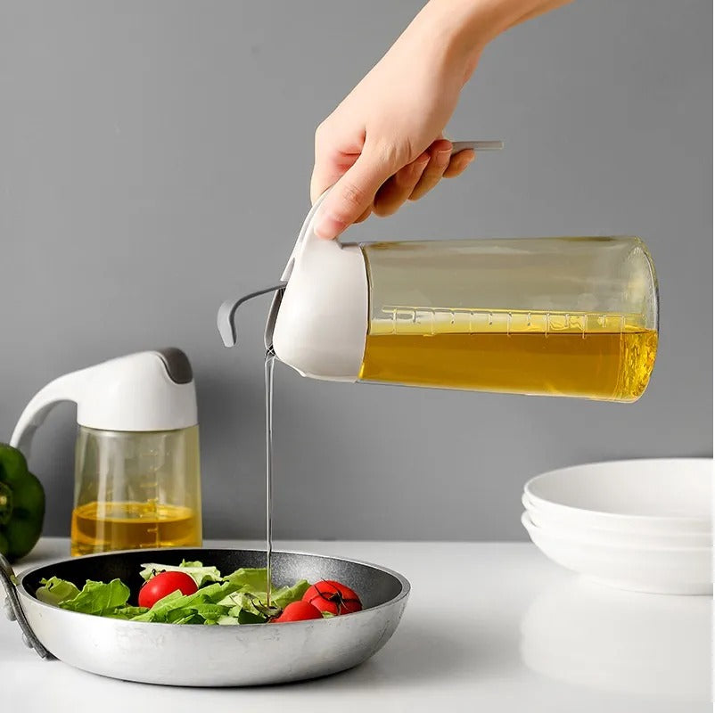 Glass Oil Bottle & Dispenser Jug Dual-purpose Oil Dispenser For Pouring And Spraying