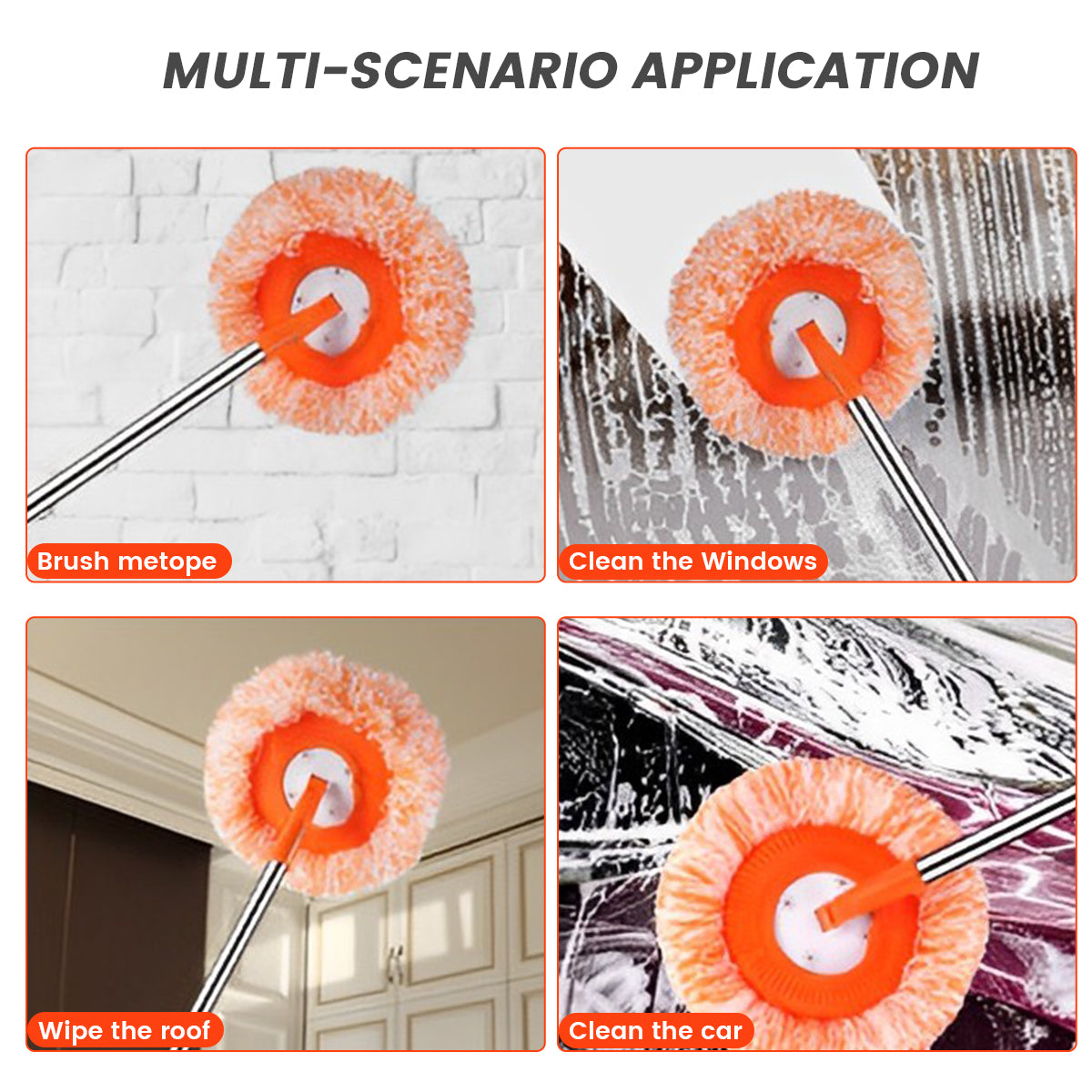360° Rotatable Cleaning Mops Adjustable Multifunctional Sunflower