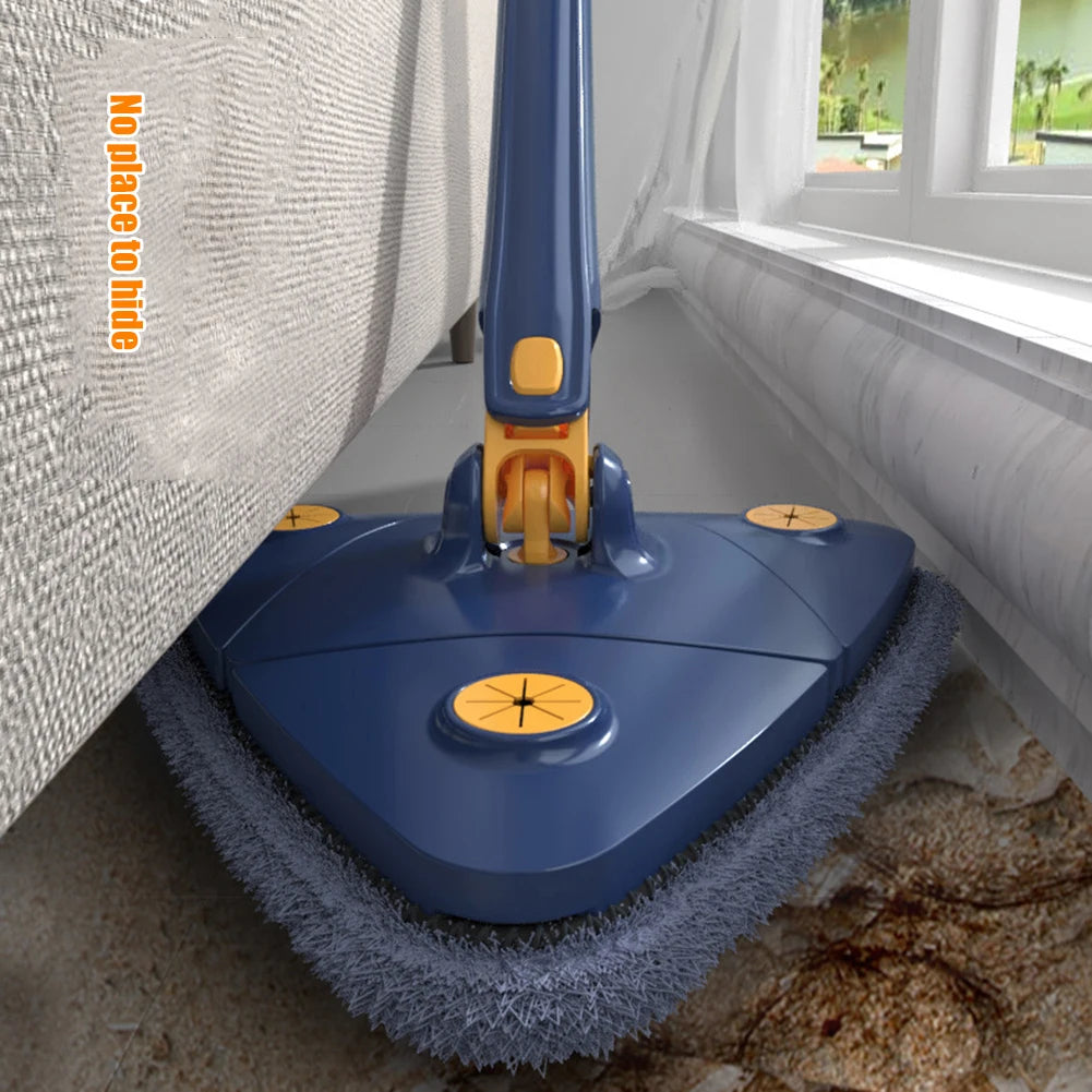 Extendable Triangle Mop 360 Twist Squeeze Window Glass Toilet Bathroom Floor