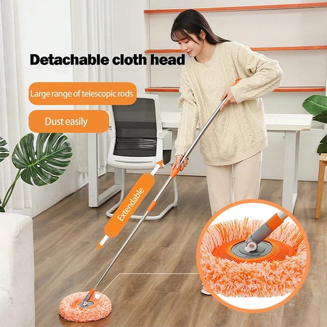 360° Rotatable Cleaning Mops Adjustable Multifunctional Sunflower